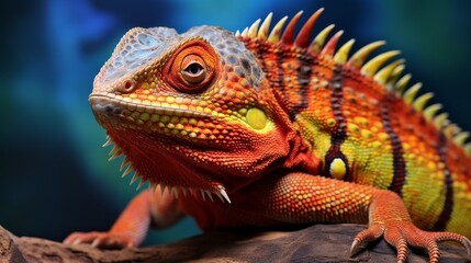 Obraz premium Exotic Reptile Breeding: Rare Species in Captivity