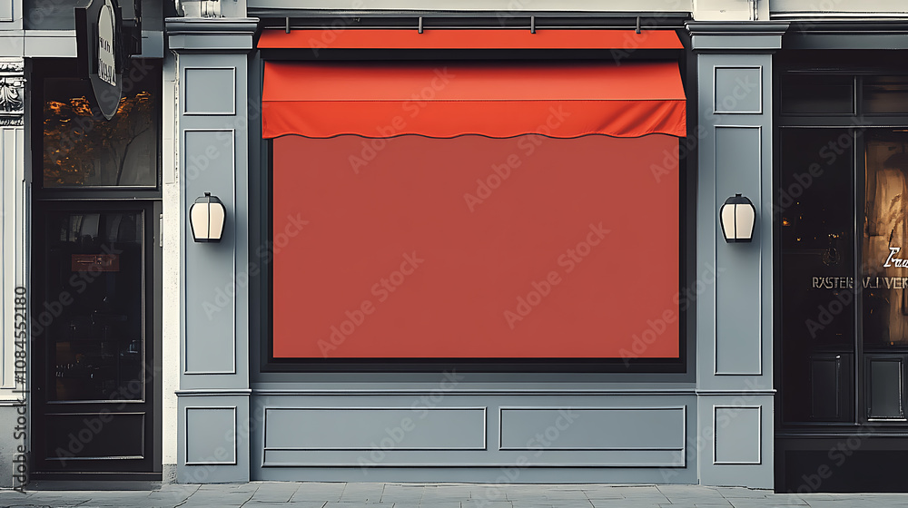 Aufkleber yet another store sign template awaits branding, presenting a clear canvas for a diverse range of bu