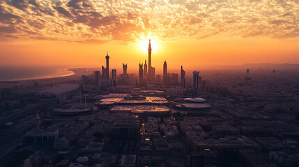 Jeddah's cityscape is celebrated, highlighting the urban landscape and cultural significance of this Saudi Arabian city