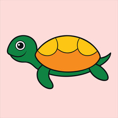 Turtle Cartoon vector illustration 