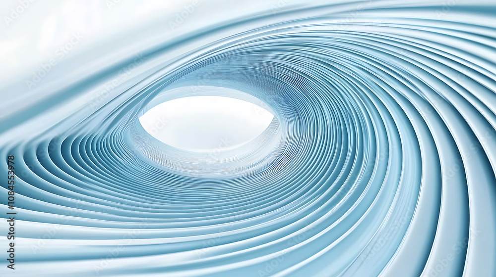 Aufkleber Abstract linear blue lines pattern on white background technology line, speed motion, fast forward concept design for banner or web template
