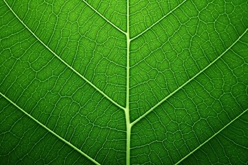 Close up Green Leaf Texture, Macro Leaves Texture Background, Green Leaf Macro photography, AI Generative