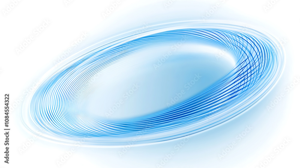 Aufkleber Abstract linear blue lines pattern on white background technology line, speed motion, fast forward concept design for banner or web template