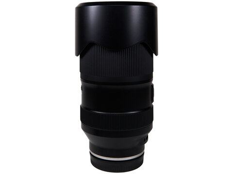 Isolated telephoto lens. Cut out transparent png