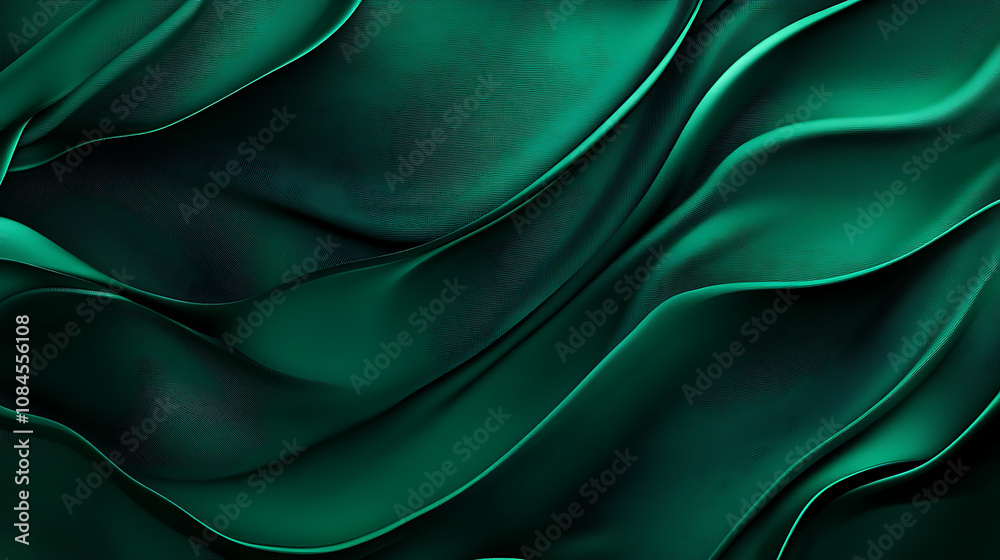 Poster a green paper texture background offers an abstract dark green surface suitable for various design p