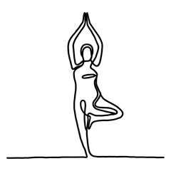 yoga line art