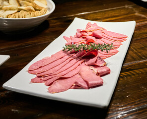 Mendoza,Argentina. 05-14-2022. Picada Argentine's traditional food.