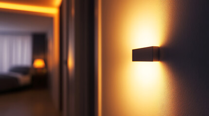 The task of installing a new lighting fixture within an apartment wall is expertly handled by a seasoned electrician