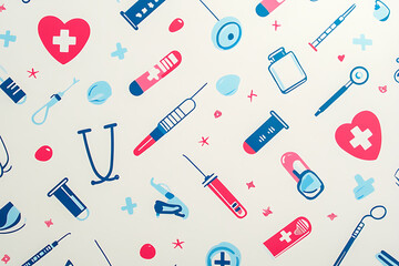 medical themed backgrounds like medical symbols equipment 