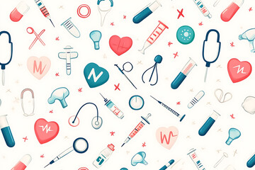 medical themed backgrounds like medical symbols equipment 

