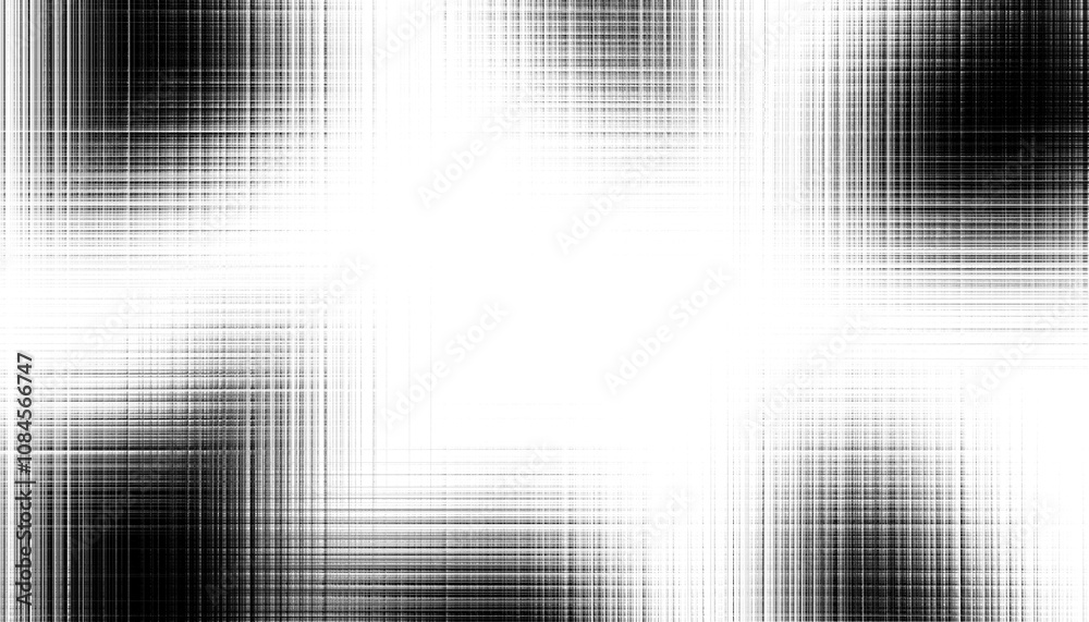 Aufkleber Modern abstract overlay transparent background texture with layers of black and gray transparent material in grunge lines in random geometric