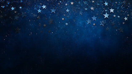 Dark blue background with stars and stripes, suitable for patriotic events or themes