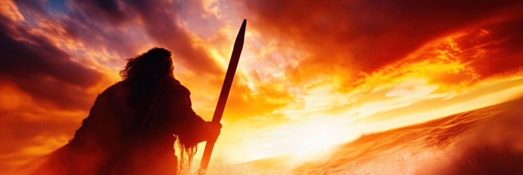 moses parting the red sea 