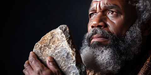 moses holding stone tablets 