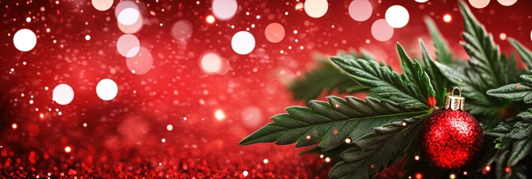 cannabis plant, christmas
