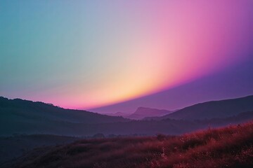 Luminous Gradient Abstract Scenery with Soothing Color Merging Effect