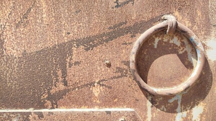 close up of an rusty bolt