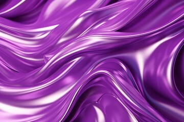 Obraz premium Purple Liquid shiny background, Liquid Purple Wallpaper, Purple satin Abstract background, Purple glossy Background, Purple Liquid Effect Wallpaper, AI Generative