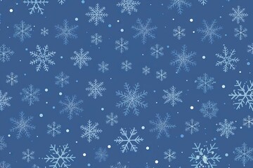 Snowflake Patterns for a Winter Celebration Background in Blue