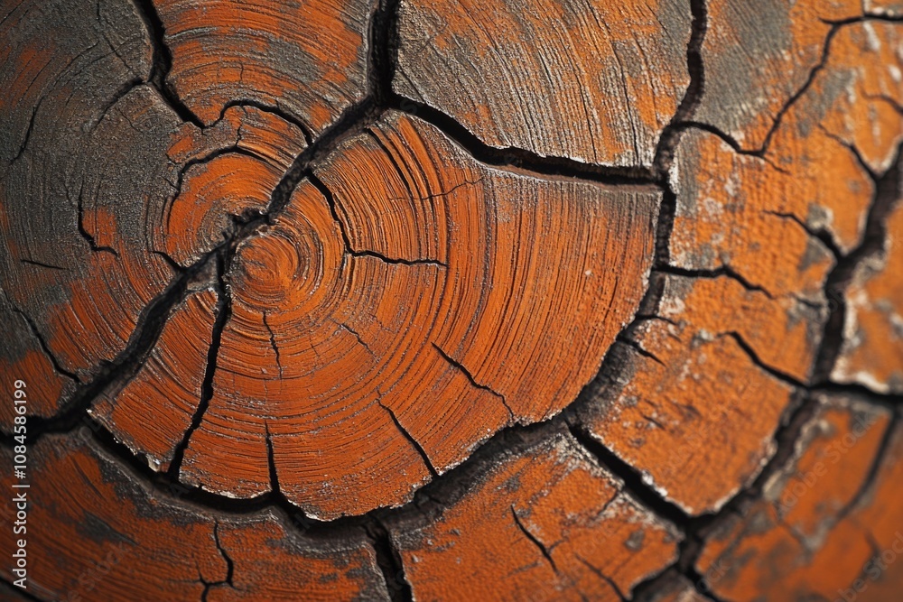 Poster a detailed shot of wooden grain and pattern, suitable for use in designs or as a texture