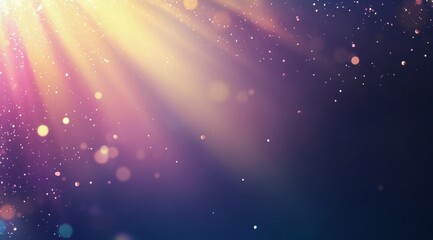 Obraz premium Colorful abstract light rays and sparkling particles creating a dreamy atmosphere at night