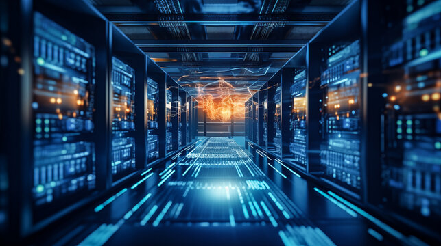 Advanced Data Center with Energy Flow Visualization