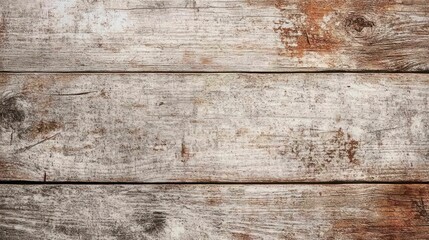 Fototapeta premium Weathered wooden planks with a rustic, aged look. The wood is light brown with visible knots and grain.