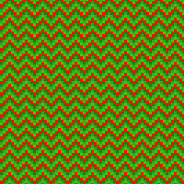 Holiday Squares Yuletide Christmas Kwanzaa Happy Holidays Jagged Wave Pattern 1144