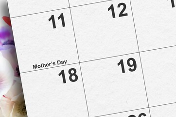 Mother's Day on a 2025 calendar