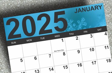 Calendar header for January 2025