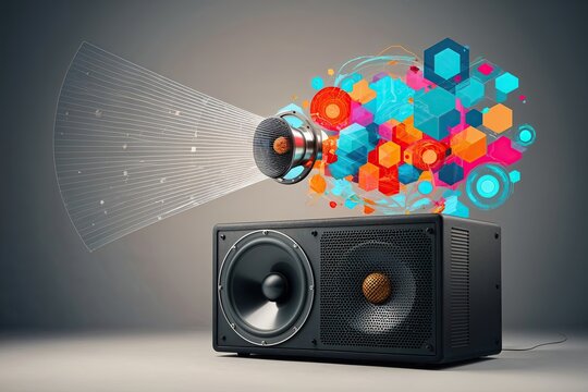 Amplifying Thoughts and Insights Through Loudspeaker Abstract Patterns