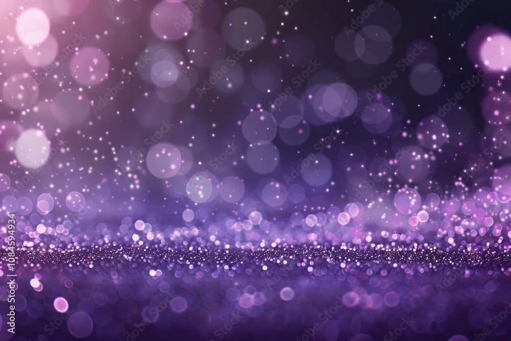 Poster a dark background with a mesmerizing display of purple and black lights