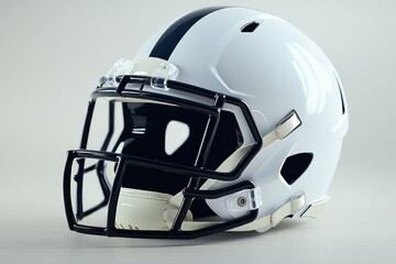 Fototapeta premium A football helmet on a simple white background