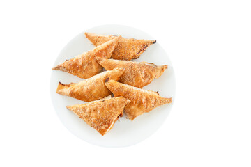 Turkish style pastry with sesame seeds sprinkled on top and cheese inside