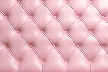 Pink Sofa Leather Pattern Background, luxurious upholstery buttoned Leather Background, Luxury Leather Background, Pink leather background with crystal button, AI Generative