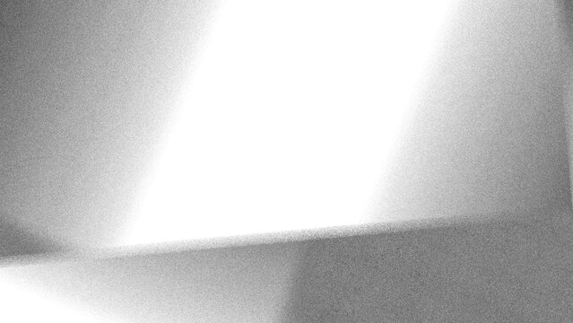 Abstract modern gray noise background design with layers of textured white transparent material in squares shapes in random geometric pattern