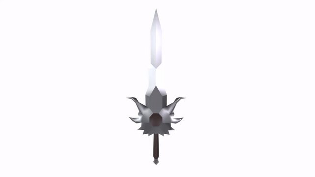 Medieval Sword isolated on white