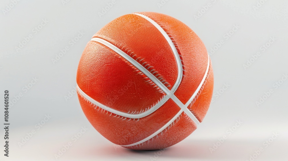 Poster a close-up view of a basketball ball sitting on a table