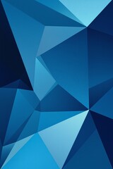 Obraz premium Geometric Blue Abstract Background with Sharp Angles and Facets