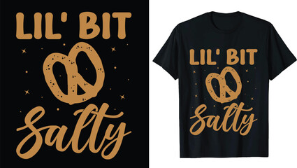 Pretzel T-Shirt Design – Pretzel Graphic, Pretzel Vector, Pretzel Illustration, Pretzel Icon, Pretzel Artwork for Creative Projects, Apparel, and Merchandise. Ideal for Food-Themed Designs.