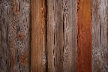 Obraz premium Rustic Wood Backdrop with Warm Earthy Color Blend for Stunning Decor