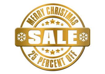 25-percent-off-Ho-Ho-Ho-Merry-Christmas-SALE-golden-sticker