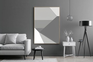 Elegant Minimalist Monochrome Gradient Artwork in Soft Gray Tones