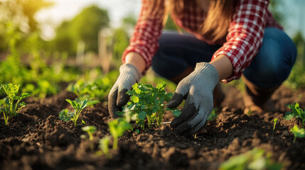 planting a tomato