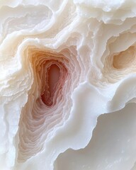 Obraz premium Intricate layers of translucent agate