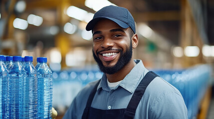 portrait of a man in a factory