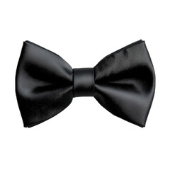 Black satin elegant gift ribbon and bow isolated on transparent background, Black Friday, Halloween, Christmas or birthday or Valentines Day holiday celebration, png
