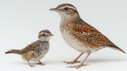 a bird standing on a white background