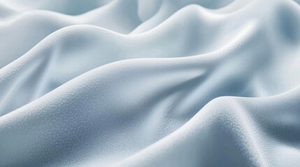 Obraz premium Abstract Draped Light Blue Fabric with a Subtle Textured Surface