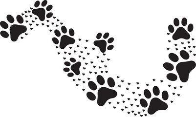 Beautiful Paw Design Art to Honor Your Bond with Pets and Animal Friends